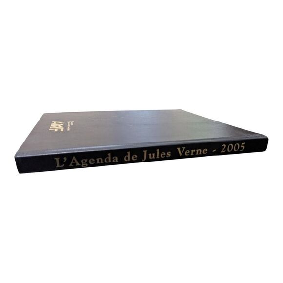 Jules Verne Centenary Agenda 1905-2005 Hardback Hardcover Gold Trim Pages Art - Picture 4 of 6